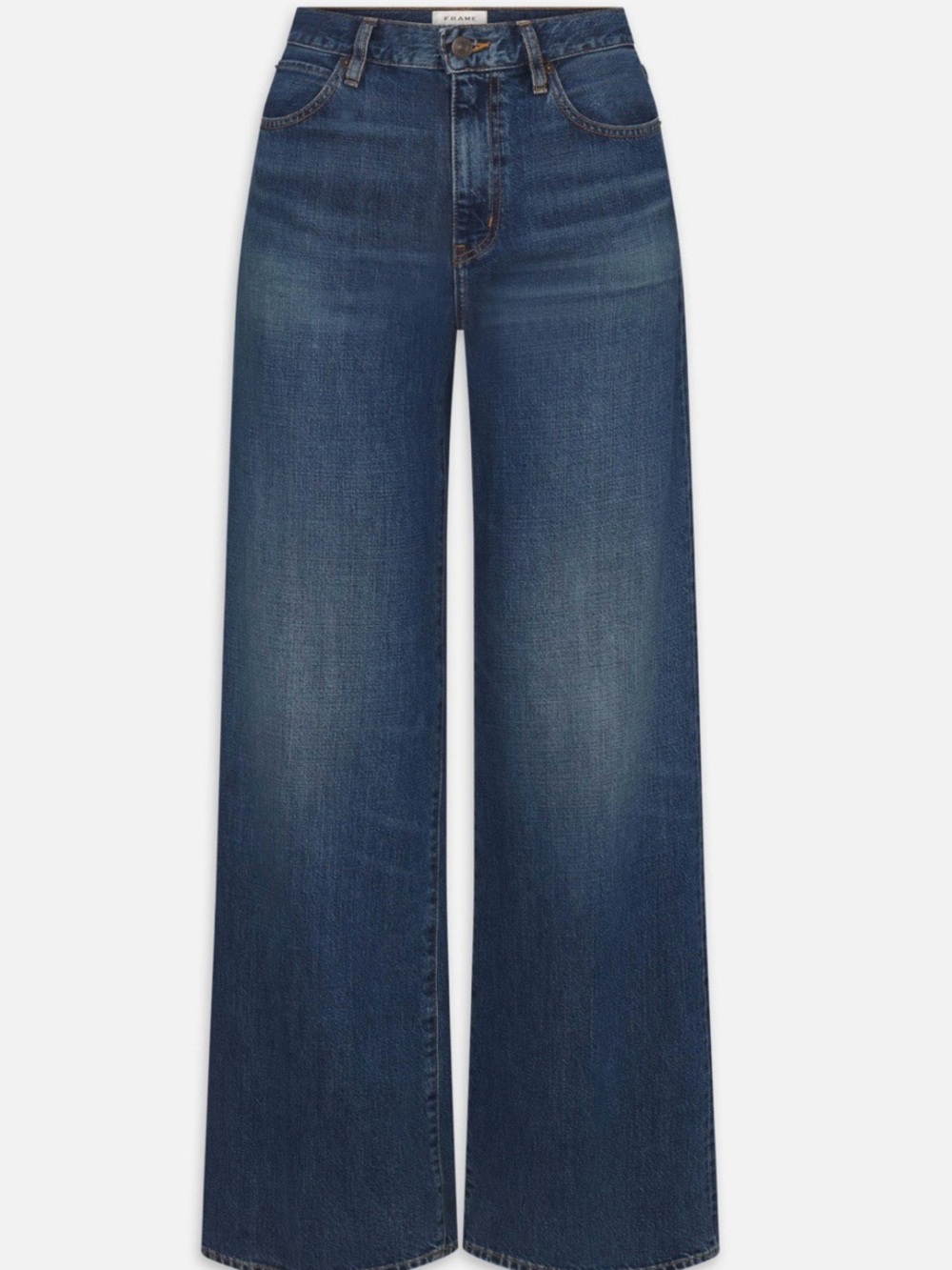 Frame Denim Wide-Leg Jeans in Deep Blue Wash